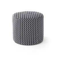 Пуф Из ткани SMON единый размер черный LA REDOUTE INTERIEURS  фото, kupilegko.ru